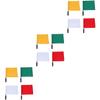 12 pcs hand waving flag flag mini soccer ball mini football mini flags line judge flags volleyball mini Racing Flag soccer referee flags Signal Flags waving flag for racing/2338 view 1