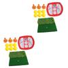 2 Sets Golf Practice Set Indoor Golf Balls Green Accessories Mini Golf Balls Putting mats Swing Training Aids Golf Turf mat for Backyard Nylon Net Sports Net Matte Driving pad/2569 view 1