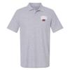 Campus Lab Nicholls State University Primary Logo Men's Adult 100% Cotton Knit Polo Shirt, Athletic Heather, 3X-Large view 1
