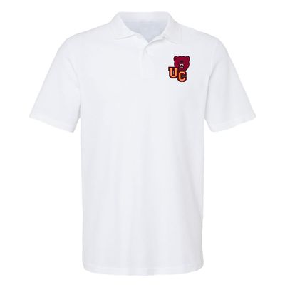 Campus Lab Ursinus College Primary Logo Men's Adult 100% Cotton Knit Polo Shirt, White, 2X-Large