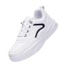 Boys Girls Tennis Shoes Kids Breathable Running Sneakers Kids Flat Soft Soled Lace up Athletic (Black, 2 Big Kids) view 1