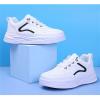 Boys Girls Tennis Shoes Kids Breathable Running Sneakers Kids Flat Soft Soled Lace up Athletic (Black, 2 Big Kids) view 3
