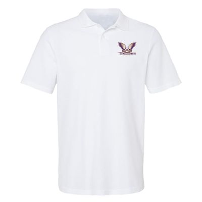 Campus Lab Westminster College Primary Logo Men's Adult 100% Cotton Knit Polo Shirt, White, 3X-Large
