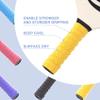 HINZIC 5 Pack Anti-Slip Perforated Pickleball Paddle Racket Grip Tape Handle Wrap for Pickle Ball Tennis Badminton Overgrip Racquet Moisture Wicking- Red & Blue & Black & Yellow & Purple view 2