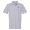 Campus Lab Northwestern State University Primary Logo Men's Adult 100% Cotton Knit Polo Shirt, Athletic Heather, 3X-Large view 1