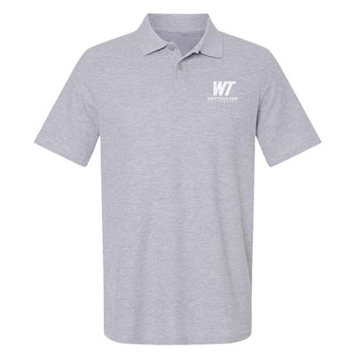 Campus Lab West Texas A&M University Primary Logo Men's Adult 100% Cotton Knit Polo Shirt, Athletic Heather, 3X-Large