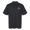 Campus Lab University of Wisconsin - Stout Primary Logo Men's Adult 100% Cotton Knit Polo Shirt, Black, 3X-Large view 1