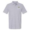 Campus Lab Wayne State University Primary Logo Men's Adult 100% Cotton Knit Polo Shirt, Athletic Heather, 3X-Large view 1