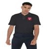 Campus Lab Temple University Primary Logo Men's Adult 100% Cotton Knit Polo Shirt, Black, 2X-Large view 2