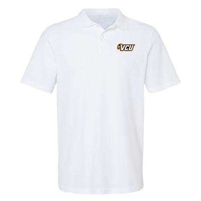 Campus Lab Virginia Commonwealth University Primary Logo Men's Adult 100% Cotton Knit Polo Shirt, White, 3X-Large