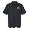 Campus Lab Queensborough Community College Primary Logo Men's Adult 100% Cotton Knit Polo Shirt, Black, 3X-Large view 1
