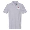 Campus Lab University of Nebraska at Omaha Primary Logo Men's Adult 100% Cotton Knit Polo Shirt, Athletic Heather, 2X-Large view 1