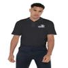 Campus Lab University of New Hampshire Primary Logo Men's Adult 100% Cotton Knit Polo Shirt, Black, 2X-Large view 2