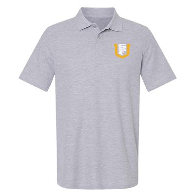 University of San Francisco Primary Logo Men's Adult 100% Cotton Knit Polo Shirt, Athletic Heather, 2X-Large