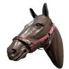 personalized nylon halter red bandana print view 1