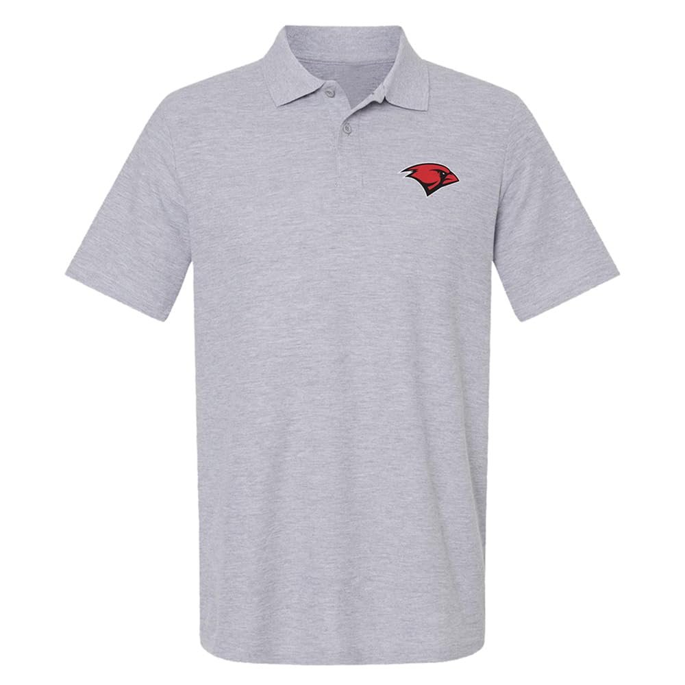 Campus Lab University of The Incarnate Word Primary Logo Men's Adult 100% Cotton Knit Polo Shirt, Athletic Heather, 2X-Large