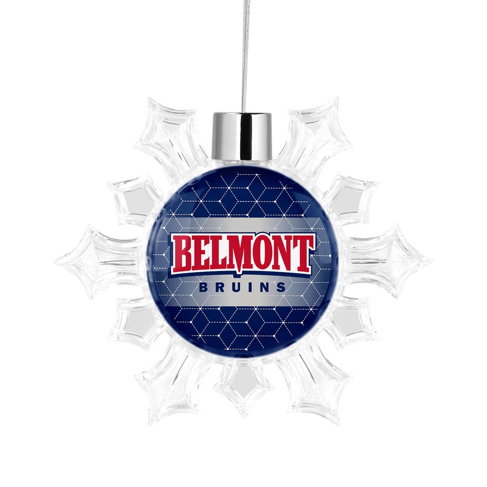 Belmont University Snowflake Christmas Tree Ornament Decoration for Tree Party Home Holiday Decor (Belmont University 4)