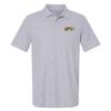 Campus Lab Quincy University Primary Logo Men's Adult 100% Cotton Knit Polo Shirt, Athletic Heather, 2X-Large view 1