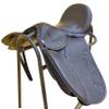 AHS us Leather Dressage Treeless Saddle for Horse, Padded with Cow Soft Leather. (14", Black) view 2