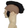 HPO Adult Mens Tough Black Guy T Mohawk Wig, Perfect for Halloween, Flame-retardant Synthetic Fiber (Black) view 3