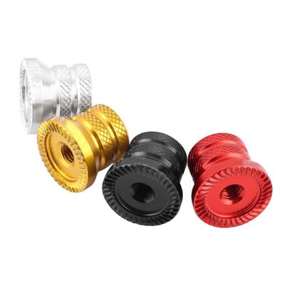 2PCS Bicycle Rear Axle Nut, M5 Front Axle Nut Replacement Nut for Bicycle Mountain Bike Cycling (Silver)