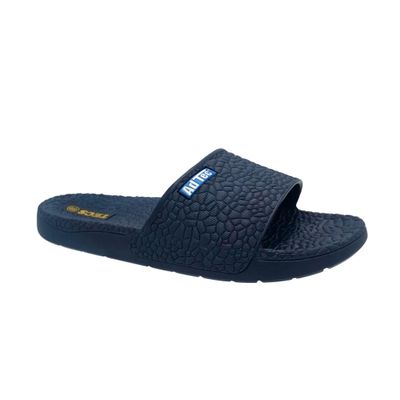 AdTec PVC Pebble Sandals For Men, Cushioned Outsole & Flexible and Bendable, Open Toe Navy 8 M US