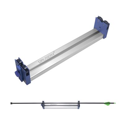 DRUSERY Arrow Spinner Tester Arrow Squaring Device for Shaft Straightness, Vane Tuning and Broadhead Spin, All Aluminum Construction Arrow Straightness Detector Tool
