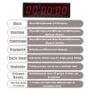 ZERBAY 6-Digit Competition Timer with Stopwatch Button, Fitness Training Interval Timer LED Digital Wall Clock, Ideal for Gym, Game, Speed Races (Size : 3Inch) view 3