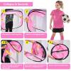 NOVAEST 48" x 32" Pop Up Soccer Goals, 2 Pcs Kids Soccer Goals for Backyard, Helps Improve Physical Fitness, Easy Setup, Gift Idea view 2