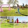 NOVAEST 48" x 32" Pop Up Soccer Goals, 2 Pcs Kids Soccer Goals for Backyard, Helps Improve Physical Fitness, Easy Setup, Gift Idea view 4