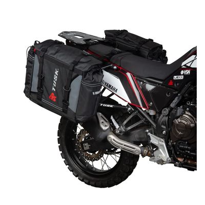 TUSK Pannier Racks With Olympus Pannier Bags Black/Grey