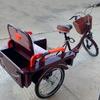 Elderly Rickshaw Pedal Tricycle with Large Cabin,20inch Dual-use Cargo Trike,Tandem Tricycle with Dual seat,3 Wheels Cruiser Trike Bike with Shock Absorbing Fork,Sensitive Brakes view 3