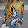 Novelty Fencing Women's Sweatshirt Long Sleeve Round Neck Pullover Hoodies Tops Casual Sweaters S view 2