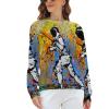 Novelty Fencing Women's Sweatshirt Long Sleeve Round Neck Pullover Hoodies Tops Casual Sweaters S view 3