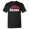 Arizona Football Skyline Men's Fan T-Shirt (Black Shirt, L) view 1