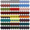 Deetenks 120PCS Dart Flights 24 Sets Dart Standard Flights Replacement Feather Tail Wing Dart Accessories view 1