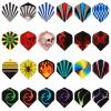 Deetenks 120PCS Dart Flights 24 Sets Dart Standard Flights Replacement Feather Tail Wing Dart Accessories view 2