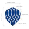 Deetenks 120PCS Dart Flights 24 Sets Dart Standard Flights Replacement Feather Tail Wing Dart Accessories view 3
