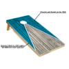 Tailgating Pros Pyramid Design Lightweight Cornhole Board Set w/Built-in LEDs - 4'x2' Regulation Cornhole Game view 3