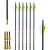 Momentum TDT Arrows, High FOC .001" per inch Continous Taper, 3K Woven Carbon, 31.5" Long, Manufactured by Victory Archery, 70 grain In/Outsert, 2" Q2i vanes, 400 Spine for 45# to 55# bows, 6-Pack view 1