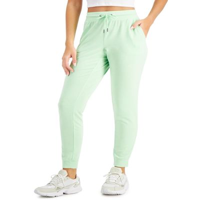 ID Ideology Women's Knit Jogger Pants Green Size Medium
