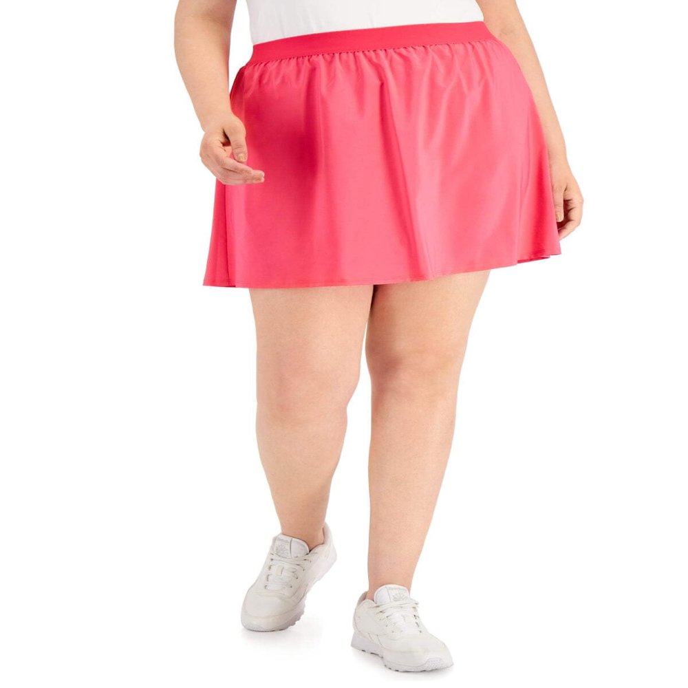 ID Ideology Women's Woven Skort Pink Size 1X