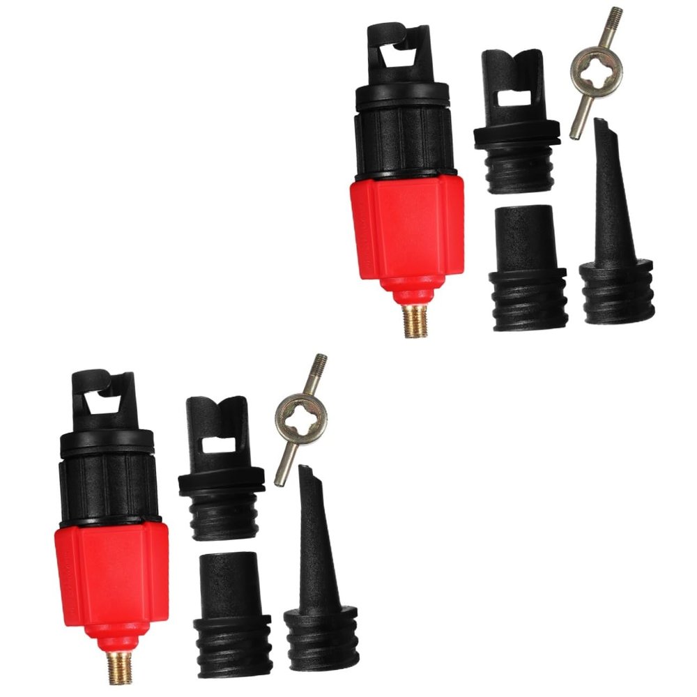 DECHOUS 2 Sets Inflator Air Pump Valve Pump Adapter for Inflatables Easy Conversion Compact Size Light Weight