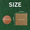 THOM Personalized Golf Marker A-Z, (Set of 2) for Golfers - Magnetic Ball Marker Handmade with 100% Vegan Leather - Fun Golf Stuff for Men - Customized Golf Gifts (X, Black/Brown) view 4