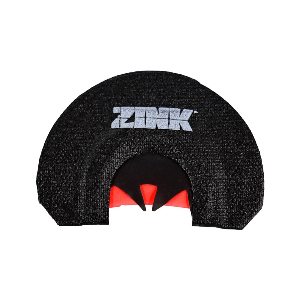 Zink Thunder Fang Mouth Call for Turkey Hunting | Handmade Custom-Stretched Aluminum-Framed Turkey Call | Versatile Three-Reed Diaphragm Call with Aggressive Cut Design