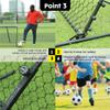 Letusto Advanced Soccer Rebounder Board - 16 Angle Adjustable Soccer Rebounder Net for Training, Soccer Kickback Trainer - Durable Football Soccer Bounce Back Board, Rebound Wall (Size:3.5 X 3') view 4