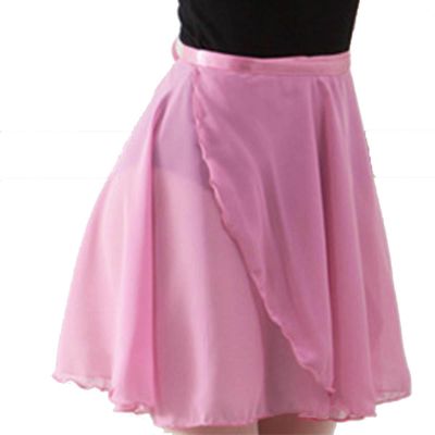 Bufenia Women's Ballet Dance Skirt Pink Hip Scarf Half Skirt Dance Practice Performance Skirt