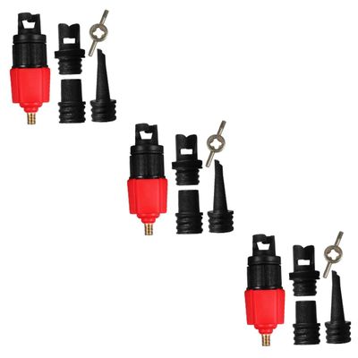 DECHOUS 3 Sets Strong Nylon Material Pump for Inflatables Air Valve Converter Kayak Air Valve
