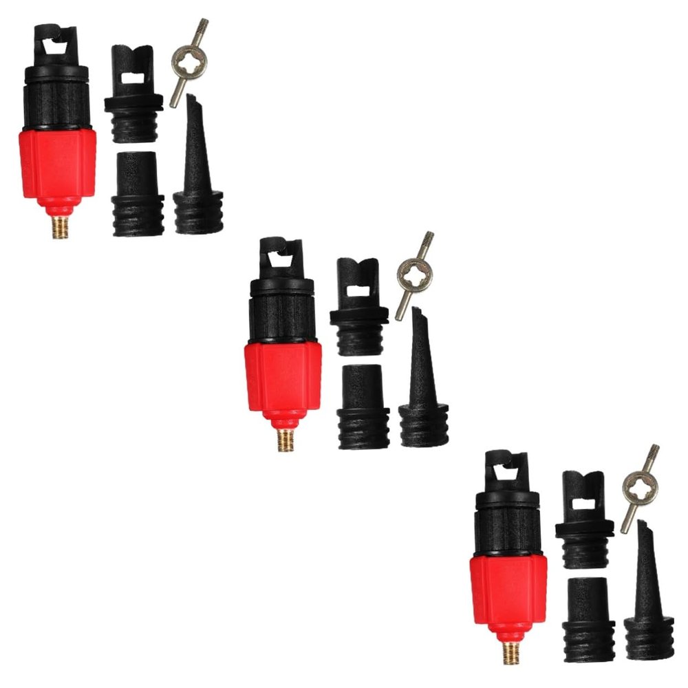 DECHOUS 3 Sets Strong Nylon Material Pump for Inflatables Air Valve Converter Kayak Air Valve