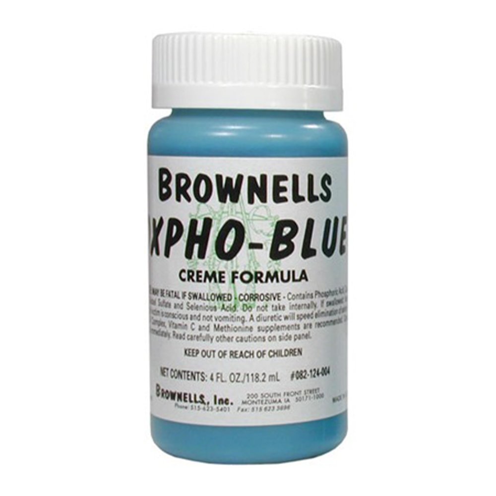 Brownells Oxpho-Blue Creme Gun Blue, Cold Bluing Solution, Gunsmithing Tools Maintenance Cleaning Supplies, Professional Grade, 4 oz. (118.2 mL)